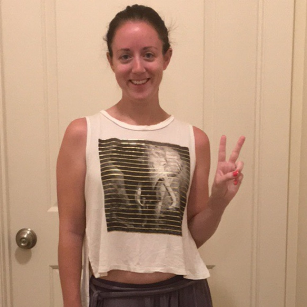 IT Closet Los Angeles Elephant & Gold Crop Top